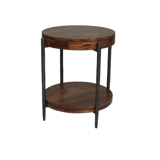Bengal - 41" Round Cocktail Table With 2 End Tables - Hickory Brown - R&R Furniture Gallery (Fountain Valley, CA)
