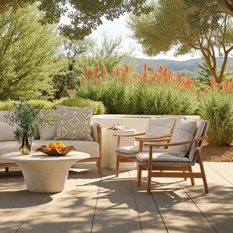 Wembley - Outdoor Occasional Chair - Sand And Natural