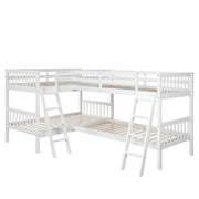 L Shaped Bunk Bed With Ladder - R&R Furniture Gallery (Fountain Valley, CA)