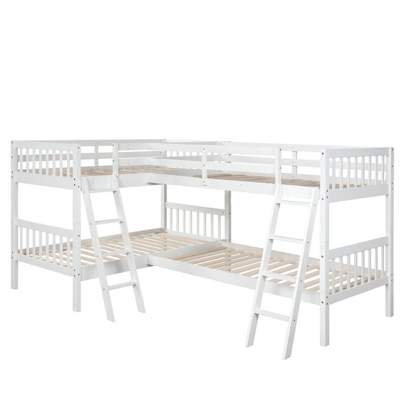 L Shaped Bunk Bed With Ladder - R&R Furniture Gallery (Fountain Valley, CA)