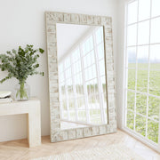 Astrid - Floor Mirror - White - R&R Furniture Gallery (Fountain Valley, CA)