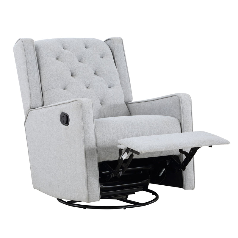 Milah - Gliding Swivel Recliner Tufted - R&R Furniture Gallery (Fountain Valley, CA)