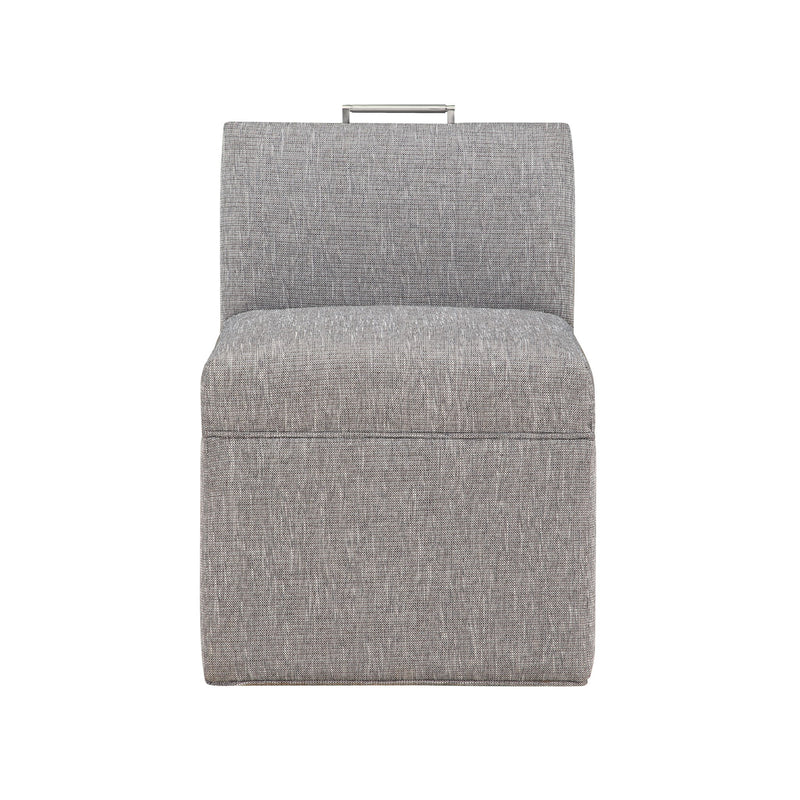 Della - Upholstered Castered Chair - Gray - R&R Furniture Gallery (Fountain Valley, CA)
