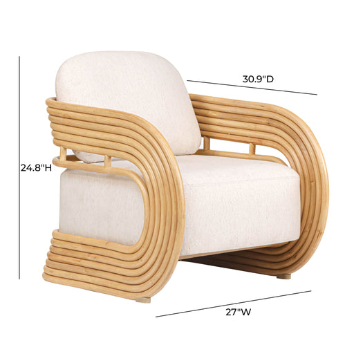 Lauretta - Accent Chair - Cream - R&R Furniture Gallery (Fountain Valley, CA)