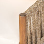 Modern Outdoor Woven Lounge Chair With Solid Wood Frame - Teak - R&R Furniture Gallery (Fountain Valley, CA)