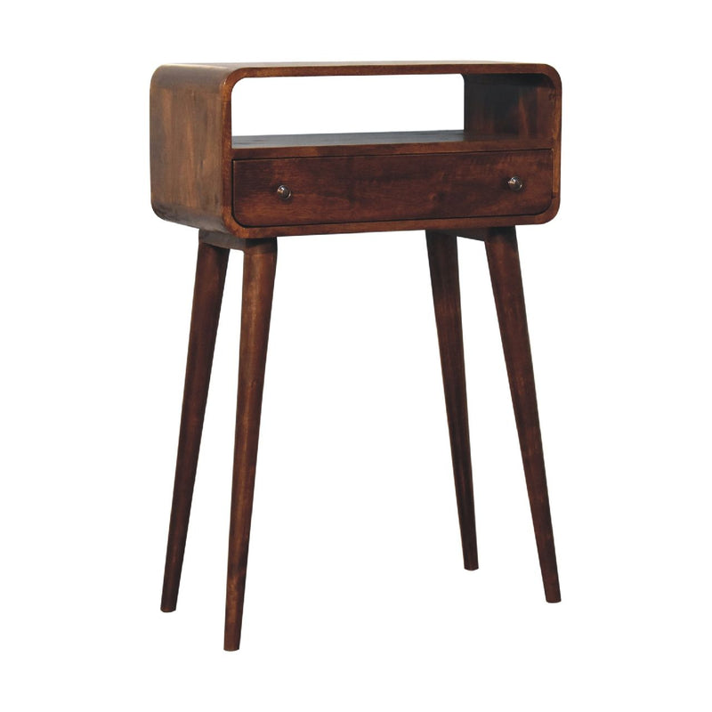 Curved Chestnut Console Table - R&R Furniture Gallery (Fountain Valley, CA)