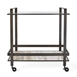 Roll Along - Bar Cart - Brass