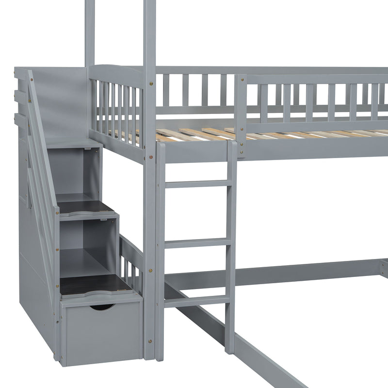 House Bunk Bed With Slide - R&R Furniture Gallery (Fountain Valley, CA)