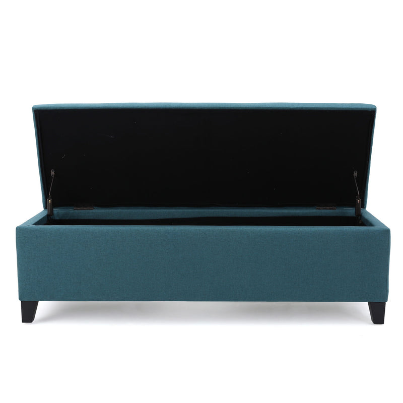 Contemporary Storage Ottoman Bench With Upholstery - R&R Furniture Gallery (Fountain Valley, CA)