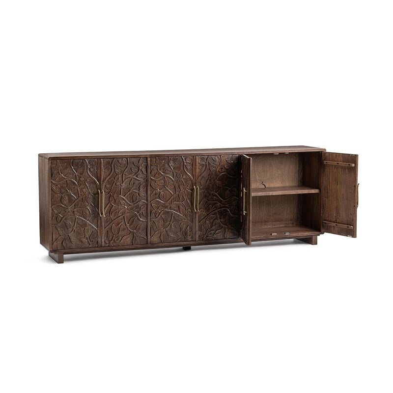 Albero - 6 Door Cabinet - Kona Brown