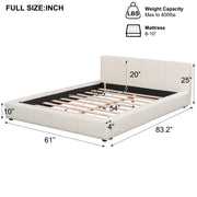 Stylish Upholstered Bed With Birch Wood Frame - R&R Furniture Gallery (Fountain Valley, CA)