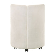 Blayde - Side Chair With Swivel (Set of 2) - White Chenille Fabric - R&R Furniture Gallery (Fountain Valley, CA)