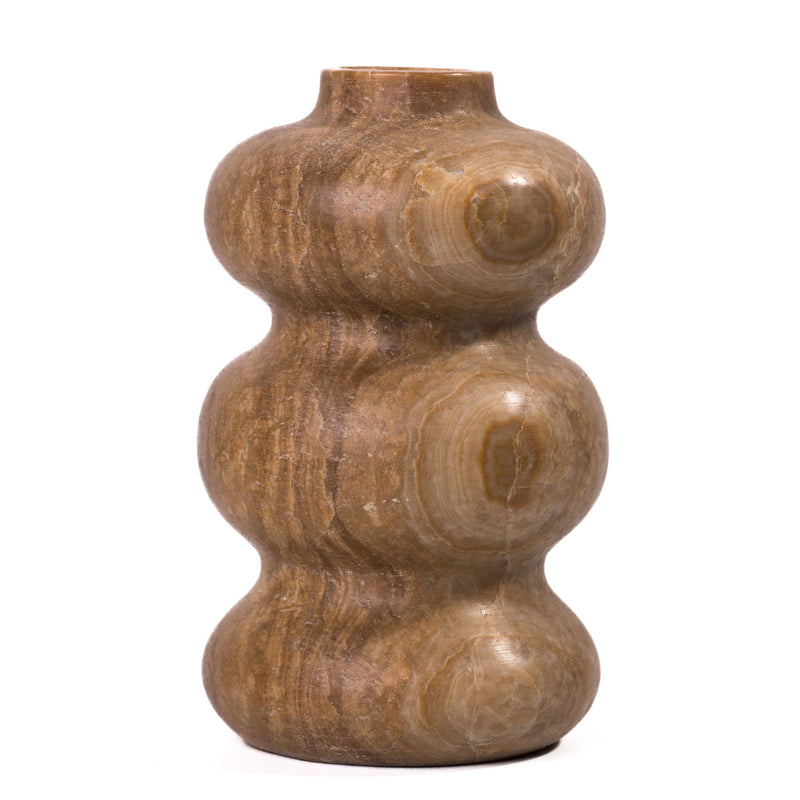 Marble Swell Vase - Dark Onyx - R&R Furniture Gallery (Fountain Valley, CA)