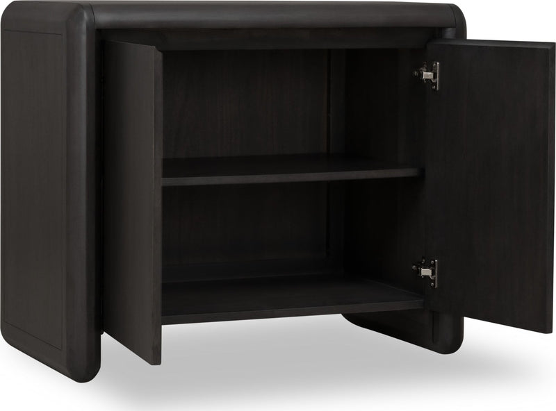 Xolani Two Door Acacia Wood Cabinet in Jaguar