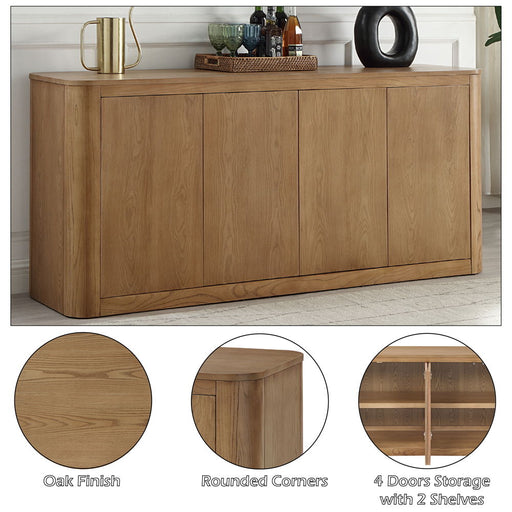 Zoey - Server - Oak - R&R Furniture Gallery (Fountain Valley, CA)
