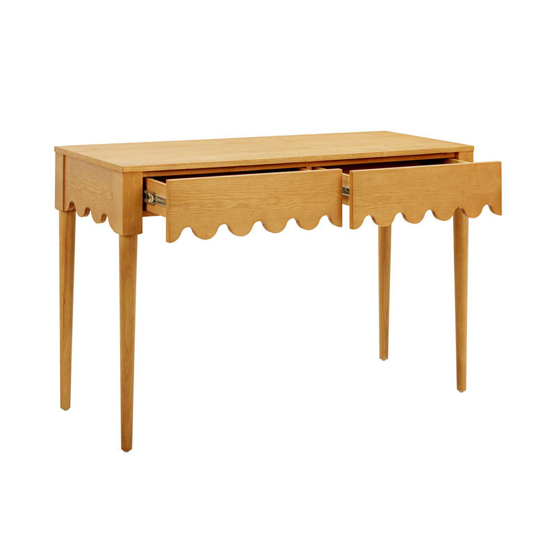 TOV Furniture Oodle writing desk with sleek wood finish and minimalist design, ideal for modern home office or workspace.