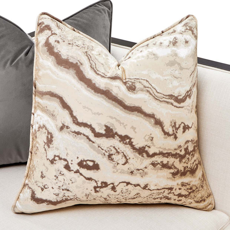 Belmont Place - Loveseat - Cream / Espresso - R&R Furniture Gallery (Fountain Valley, CA)