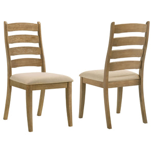 Sammy - Dining Side Chair (Set of 2) - Brown / Beige
