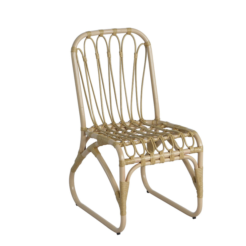 Outdoor Wicker Dining Chairs With Washable Cushion (Set of 2) - R&R Furniture Gallery (Fountain Valley, CA)