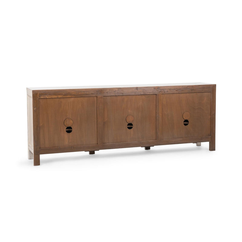 Classic Home Winford 3 Drawer 6 Door Buffet Cabinet with wood finish, featuring spacious storage and modern design.
