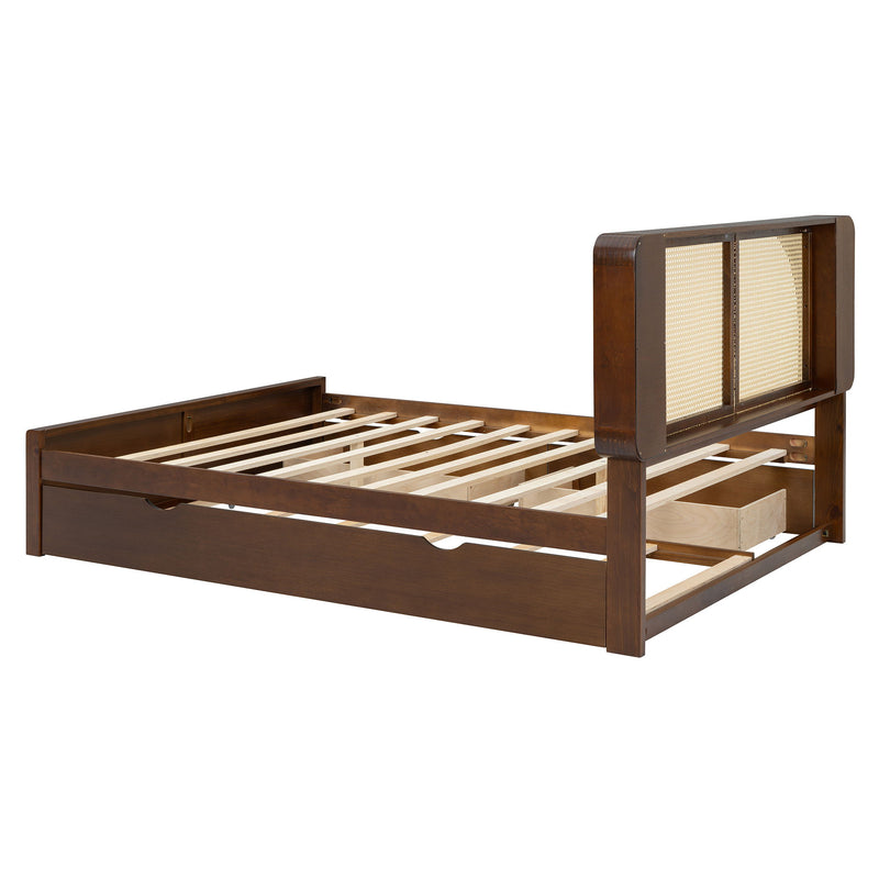 Headboard Bed With 2 Drawers And Trundle - R&R Furniture Gallery (Fountain Valley, CA)