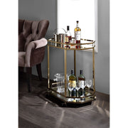 Lacole - Serving Cart - Mirrored & Champagne - R&R Furniture Gallery (Fountain Valley, CA)