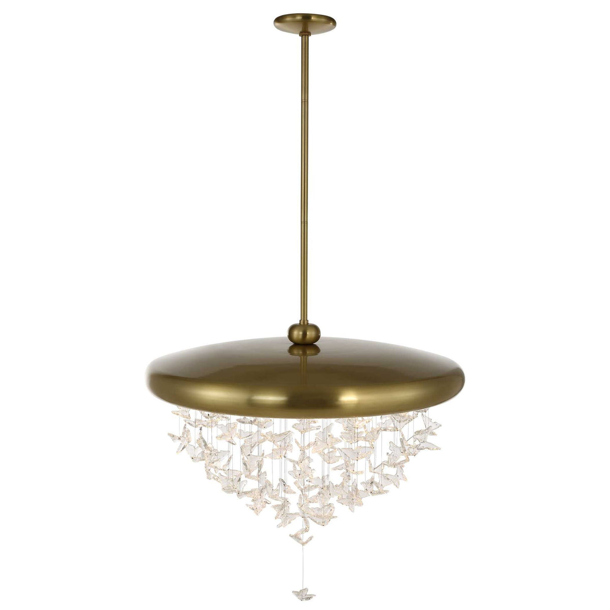 Butterfly Effect - Pendant - Bright Brass