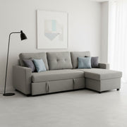 Convertible L Shaped Sectional Sleeper Sofa Bed, Saving Pull Out Couch - R&R Furniture Gallery (Fountain Valley, CA)