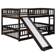 Low Bunk Bed With Slide, Fence And Ladder - R&R Furniture Gallery (Fountain Valley, CA)