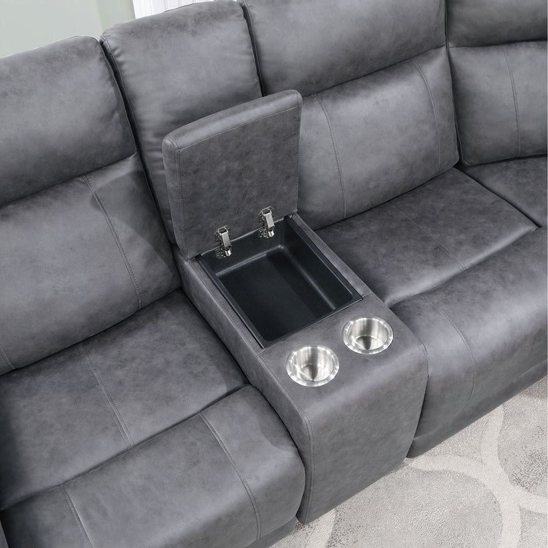 Eco - Sectional - Greige - R&R Furniture Gallery (Fountain Valley, CA)