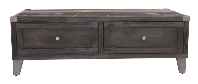 Todoe - Lift Top Cocktail Table - Dark Gray - R&R Furniture Gallery (Fountain Valley, CA)