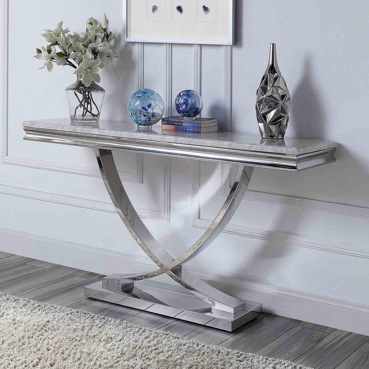 Wettingen - Sofa Table, Chrome