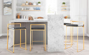Lumi Source Fuji contemporary glam barstool with sleek design and quality construction, featuring a modern look and sturdy frame.