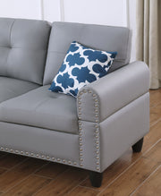 Irine - Sectional Sofa With Ottoman - Gray - R&R Furniture Gallery (Fountain Valley, CA)