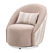 Lucca - Swivel Chair - Silver - R&R Furniture Gallery (Fountain Valley, CA)