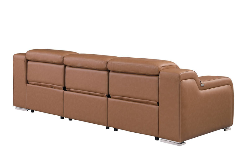 1116 - 3-Piece Modular Power Reclining Sofa In With 3 Power Recliners & Power Headrests