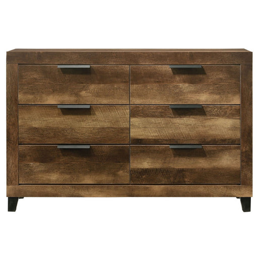 Morales - Dresser - Rustic Oak - R&R Furniture Gallery (Fountain Valley, CA)