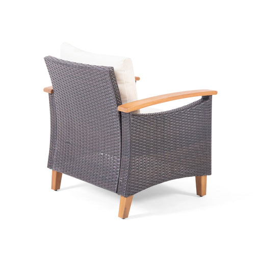 Isla - Transitional Chat Set With Water Resistant Cushions - Teak - R&R Furniture Gallery (Fountain Valley, CA)
