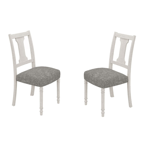Tannen - Dining Side Chair (Set of 2) - White And Gray - R&R Furniture Gallery (Fountain Valley, CA)