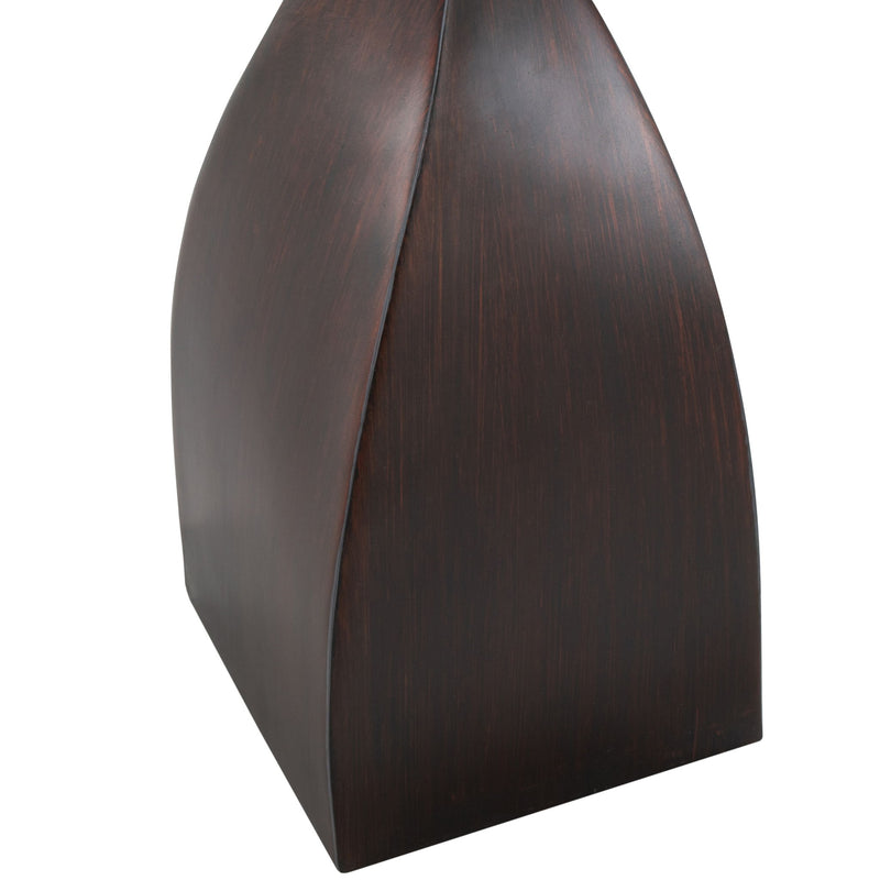 Pair of Lumi Source Curvo contemporary polyresin table lamps with sleek, curved design and neutral finish on a modern surface.