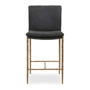 Uttermost Ascend counter stool with wooden legs and upholstered seat, ideal for kitchen or bar counter seating.