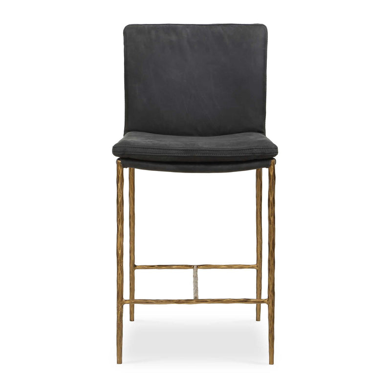 Uttermost Ascend counter stool with wooden legs and upholstered seat, ideal for kitchen or bar counter seating.