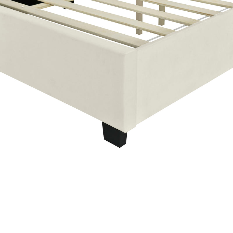 Upholstered Platform Bed With Big Headboard - R&R Furniture Gallery (Fountain Valley, CA)