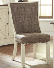 Bolanburg - Dining UPH Side Chair (Set of 2) - Lattice Back - Brown / Beige - R&R Furniture Gallery (Fountain Valley, CA)