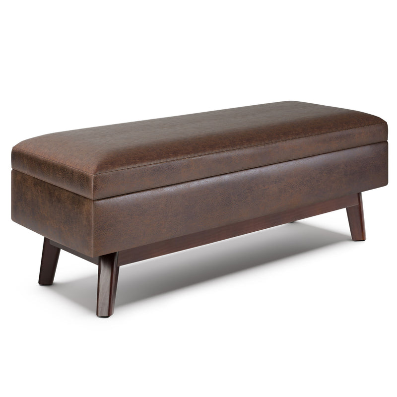 Owen - Upholstered Rectangular Storage Ottoman - R&R Furniture Gallery (Fountain Valley, CA)