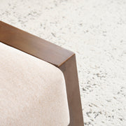 Sleek And Stylish Ottoman Polyester With Rubberwood Legs - Beige - R&R Furniture Gallery (Fountain Valley, CA)
