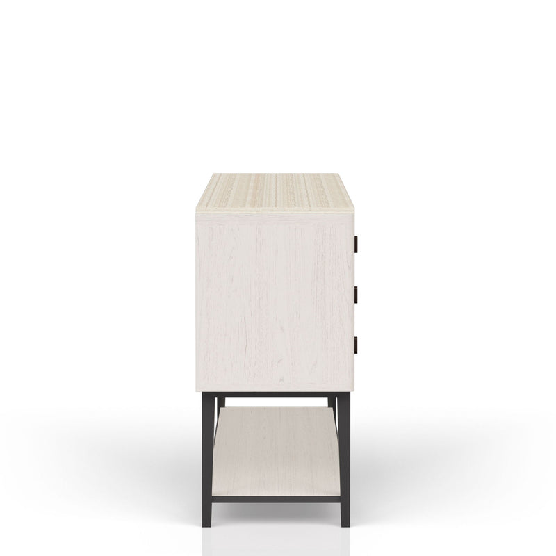 Server With Base - White - R&R Furniture Gallery (Fountain Valley, CA)