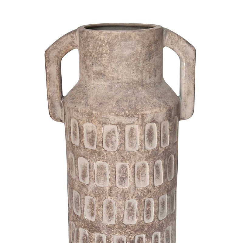 Earthenware - Diode Flower Vase - Light Brown - R&R Furniture Gallery (Fountain Valley, CA)
