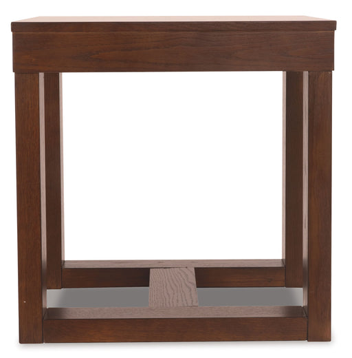 Watson - Square End Table - Dark Brown - R&R Furniture Gallery (Fountain Valley, CA)