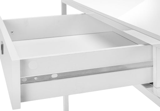 Computer Desk For Home Office, Laptop, Storage Drawers, Contemporary And Modern - White - R&R Furniture Gallery (Fountain Valley, CA)
